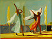 Выставка в Устье. Г. Асафов. Танец на фоне Кубены. 2001